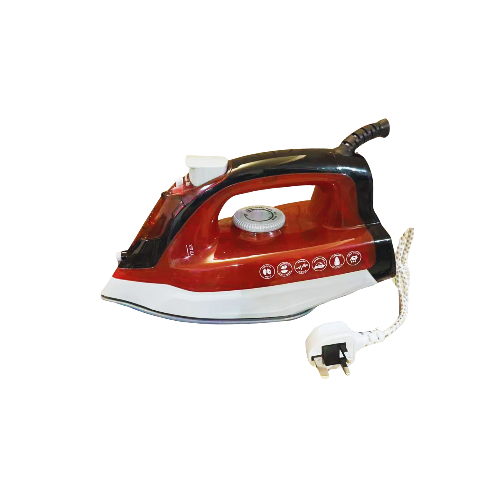 TESX Red Electric Steam Iron